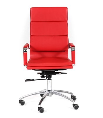 Офисное кресло CHAIRMAN 750 экокожа красная в Казани - изображение 1